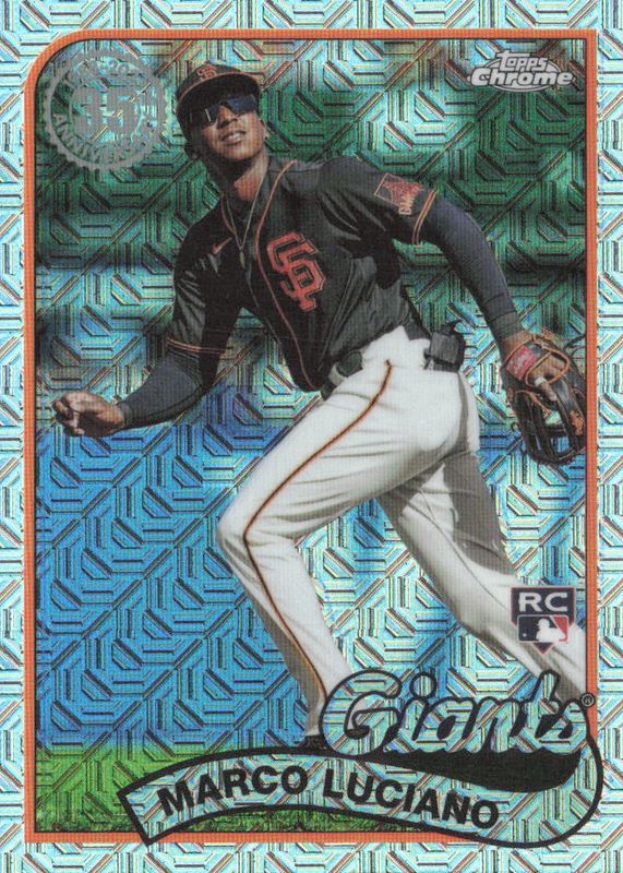 Marco Luciano 2024 Topps Silver Pack #T89C-15 1989 Chrome Promo (Series 1) Rookie RAW