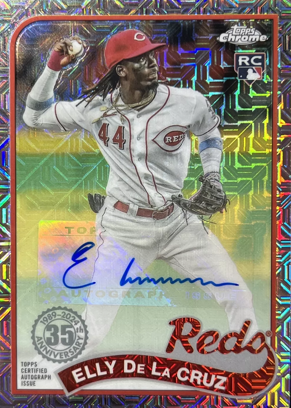 Elly De La Cruz 2024 Topps Silver Pack #T89C-83 1989 Chrome Promo