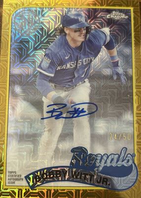 2024 Topps Silver Pack #2T89C-11 1989 Chrome Promo Autographs - Gold Refractor (Series 2) /50