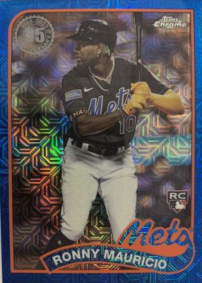2024 Topps Silver Pack #T89C-3 1989 Chrome Promo - Blue Refractor (Series 1) /150