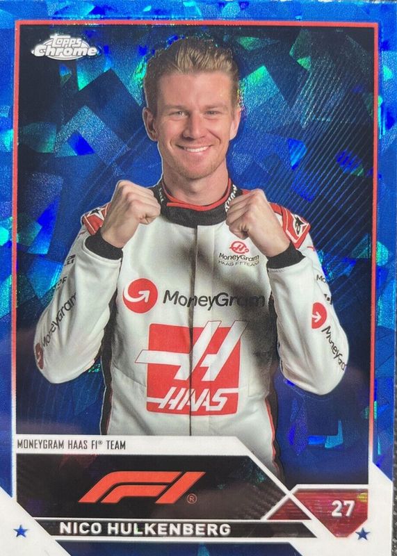 Nico Hulkenberg 2023 Topps Chrome Formula 1 Sapphire Edition #46 Base PSA 9