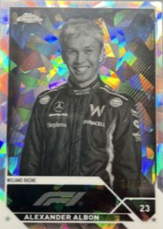 Alexander Albon 2023 Topps Chrome Formula 1 Sapphire Edition #61 Black & White /15 SGC 9.5