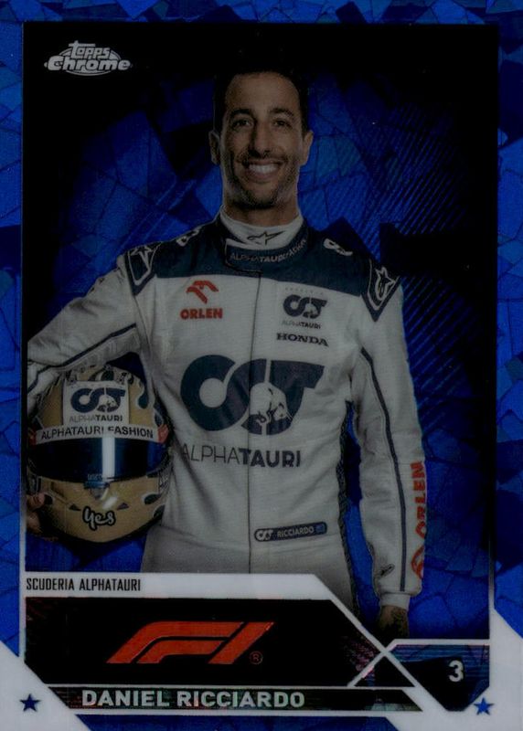 Daniel Ricciardo 2023 Topps Chrome Formula 1 Sapphire Edition #69 Base PSA 10