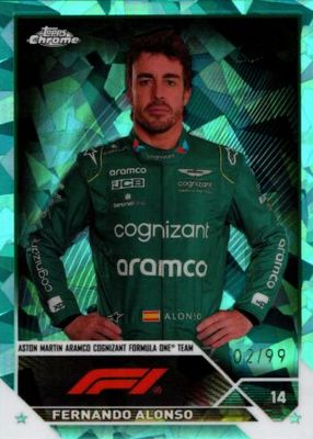 2023 Topps Chrome Formula 1 Sapphire Edition #32 Aqua /99