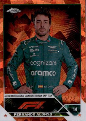 2023 Topps Chrome Formula 1 Sapphire Edition #32 Orange /25