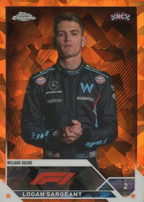 2023 Topps Chrome Formula 1 Sapphire Edition #64 Orange /25