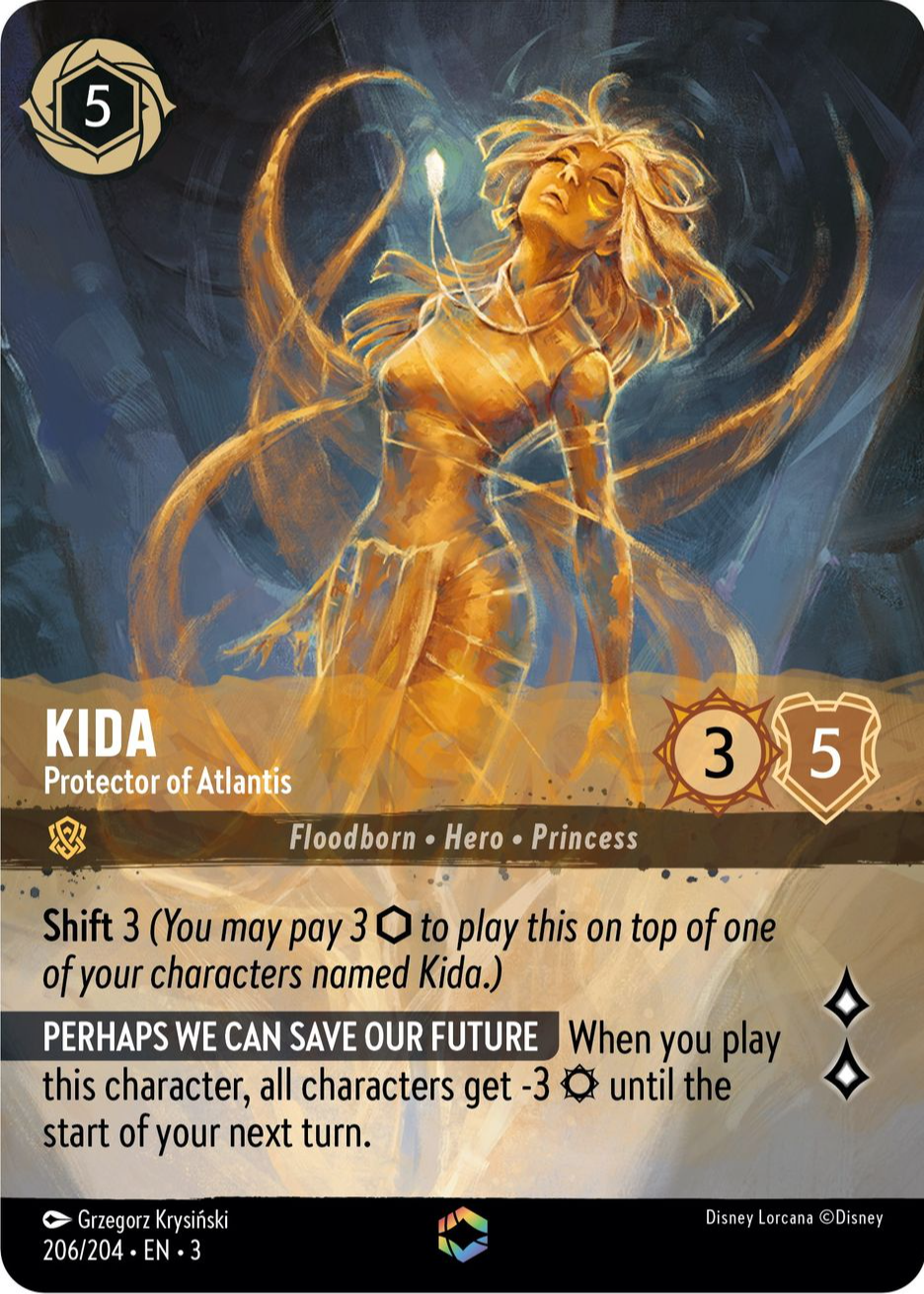 atlantis lorcana cards Disney Proxy Chapter 3 Foil - Kida - Protector of (Enchanted) 206/204 Start your adventure with a solid foundation and discover the magic of this game Restoring Atlantis (Enchanted) - Lorcana