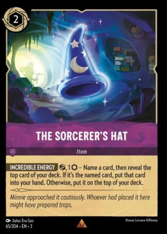 The Sorcerer's Hat 2024 Into the Inklands #65/204 Cold Foil PSA 8