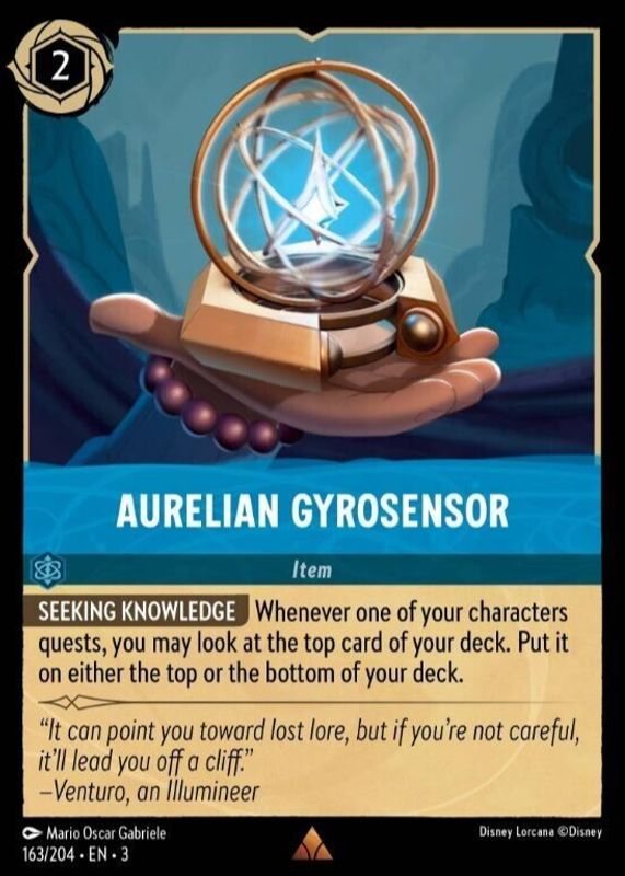 Aurelian Gyrosensor 2024 Into the Inklands #163/204 Cold Foil RAW TCG (NEAR MINT)