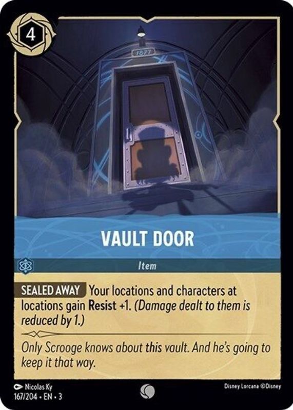 Vault Door 2024 Into the Inklands #167/204 Base RAW TCG (NEAR MINT)
