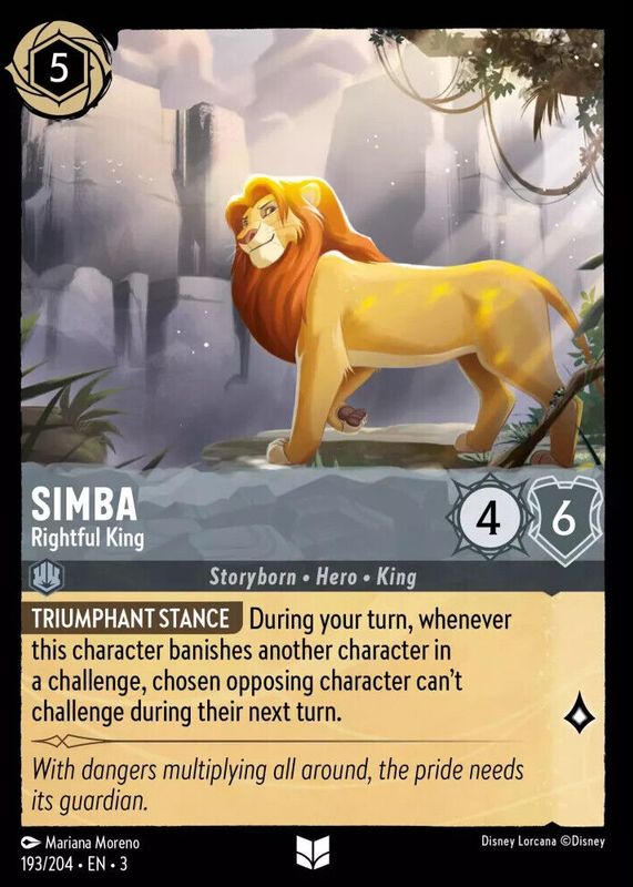 Simba - Rightful King 2024 Into the Inklands #193/204 Base Price Guide -  Sports Card Investor