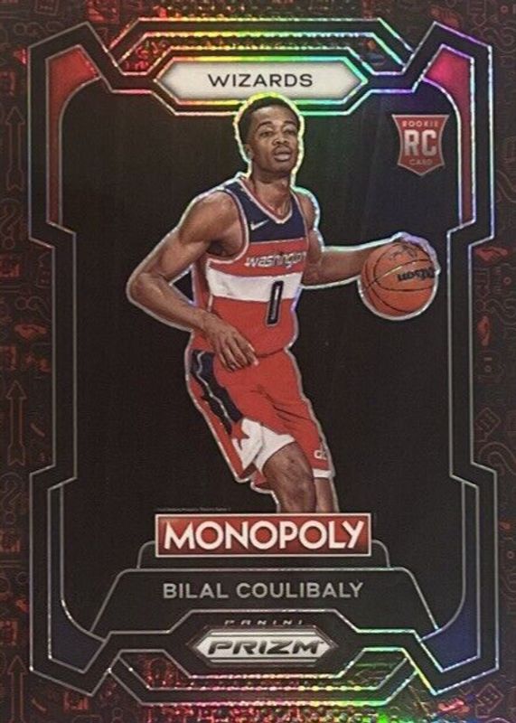 Bilal Coulibaly 2023 Prizm Monopoly #90 Monopoly Red Pattern Rookie RAW