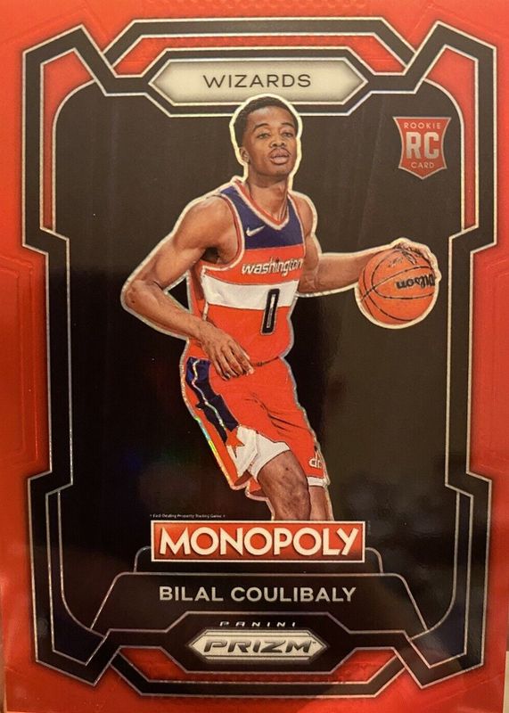 Bilal Coulibaly 2023 Prizm Monopoly #90 Red /99 Rookie RAW