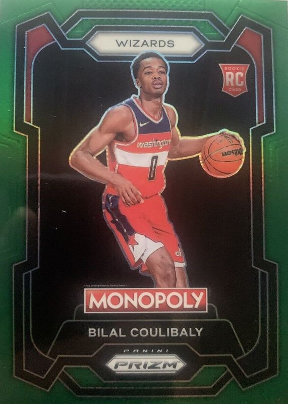 Bilal Coulibaly 2023 Prizm Monopoly #90 Green /24 Rookie RAW