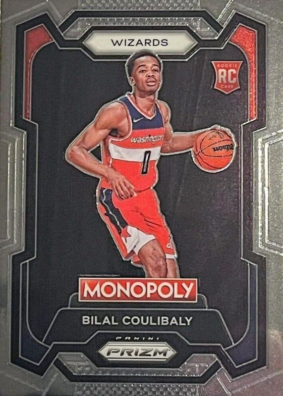 Bilal Coulibaly 2023 Prizm Monopoly #90 Base Rookie RAW