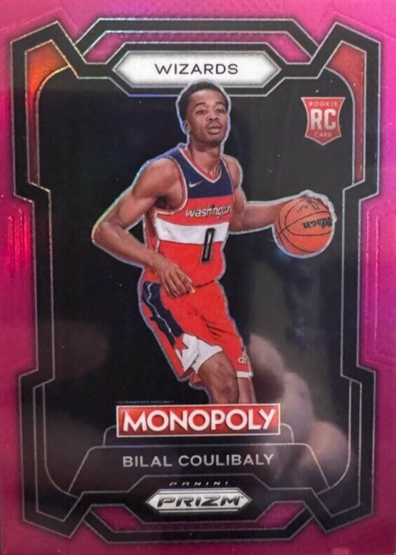 Bilal Coulibaly 2023 Prizm Monopoly #90 Pink /149 Rookie RAW