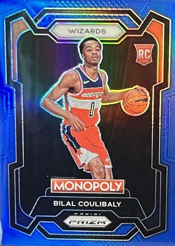 Bilal Coulibaly 2023 Prizm Monopoly #90 Boardwalk Blue /15 Rookie RAW