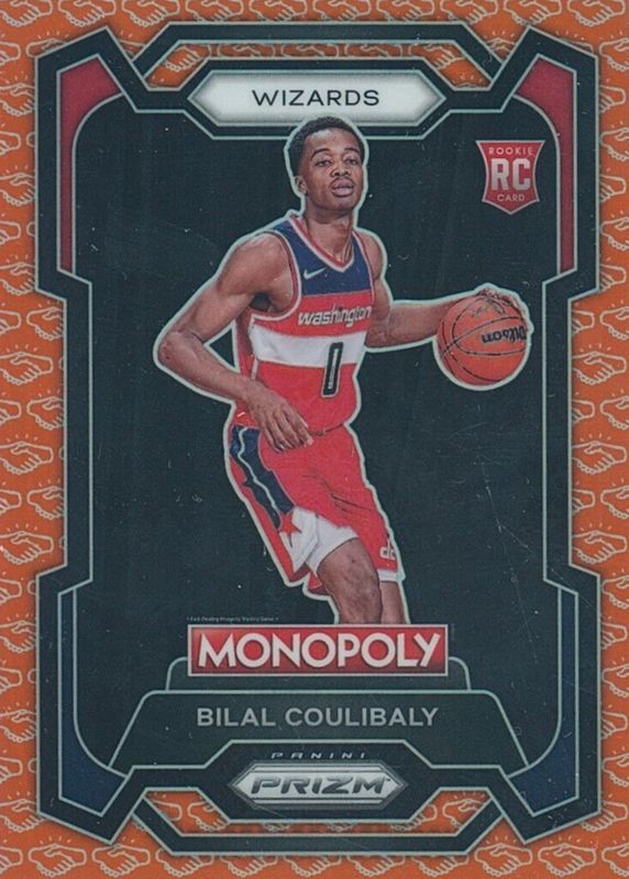 Bilal Coulibaly 2023 Prizm Monopoly #90 Handshake Deal Rookie RAW