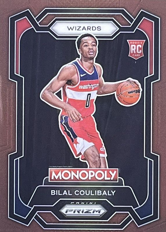 Bilal Coulibaly 2023 Prizm Monopoly #90 Brown /249 Rookie RAW