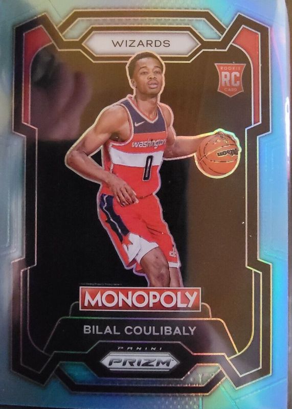 Bilal Coulibaly 2023 Prizm Monopoly #90 Light Blue /199 Rookie RAW