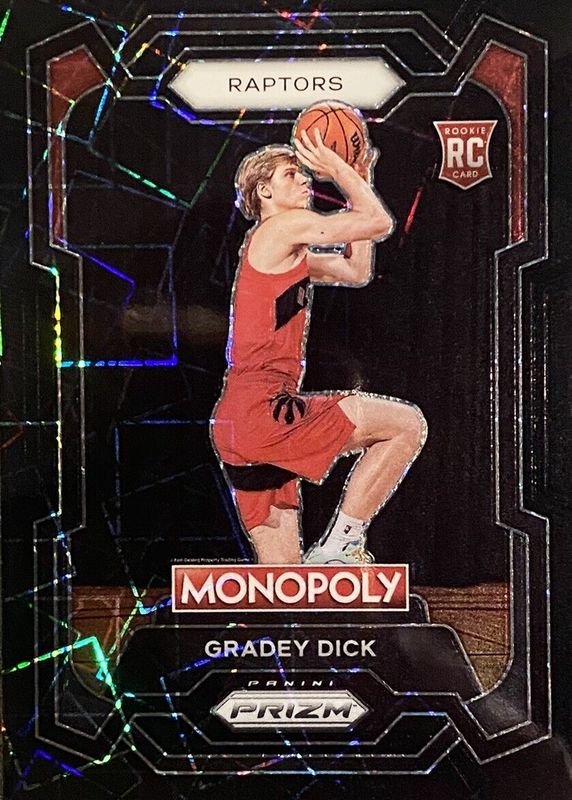 Gradey Dick 2023 Prizm Monopoly #84 Black /1 Rookie PSA 10