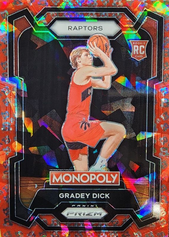 Gradey Dick 2023 Prizm Monopoly #84 Free Parking Rookie PSA 10