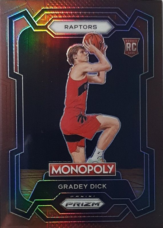 Gradey Dick 2023 Prizm Monopoly #84 Brown /249 Rookie PSA 10