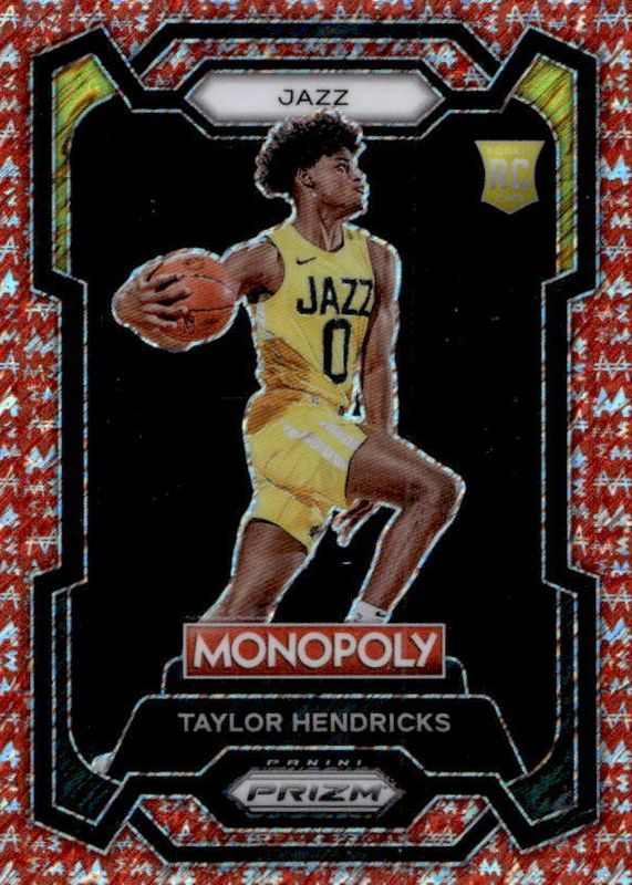 Taylor Hendricks 2023 Prizm Monopoly #86 Red Millionaire Shimmer /100 Rookie PSA 10