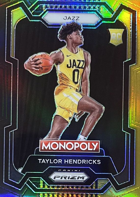 Taylor Hendricks 2023 Prizm Monopoly #86 Black Gold /5 Rookie BGS 9.5