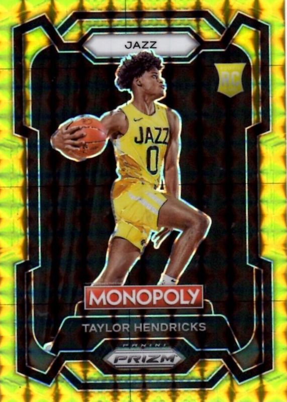 Taylor Hendricks 2023 Prizm Monopoly #86 Gold /49 Rookie BGS 9.5