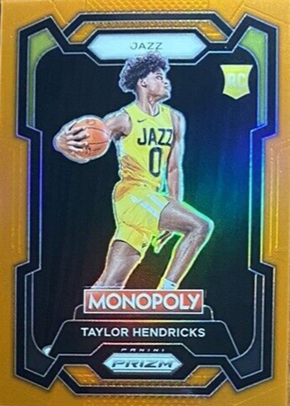 Taylor Hendricks 2023 Prizm Monopoly #86 Orange /124 Rookie BGS 9.5