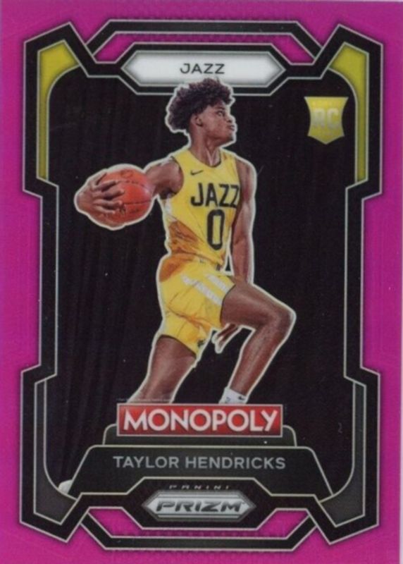 Taylor Hendricks 2023 Prizm Monopoly #86 Pink /149 Rookie PSA 10