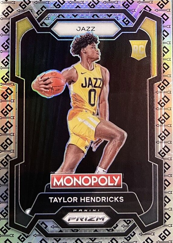 Taylor Hendricks 2023 Prizm Monopoly #86 GO Space Rookie SGC 9.5