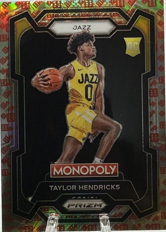 Taylor Hendricks 2023 Prizm Monopoly #86 Red Dice Rookie SGC 9.5