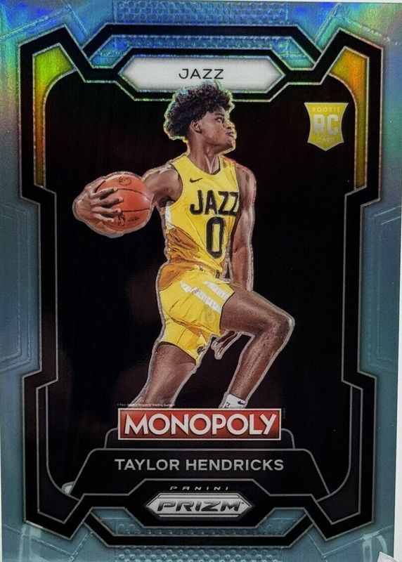 Taylor Hendricks 2023 Prizm Monopoly #86 Light Blue /199 Rookie PSA 10