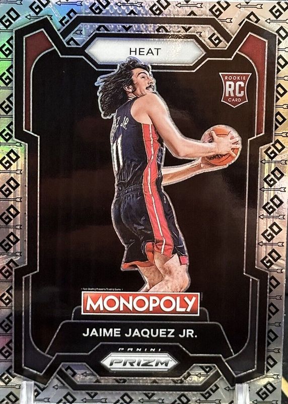 Jaime Jaquez Jr. 2023 Prizm Monopoly #48 GO Space Rookie RAW