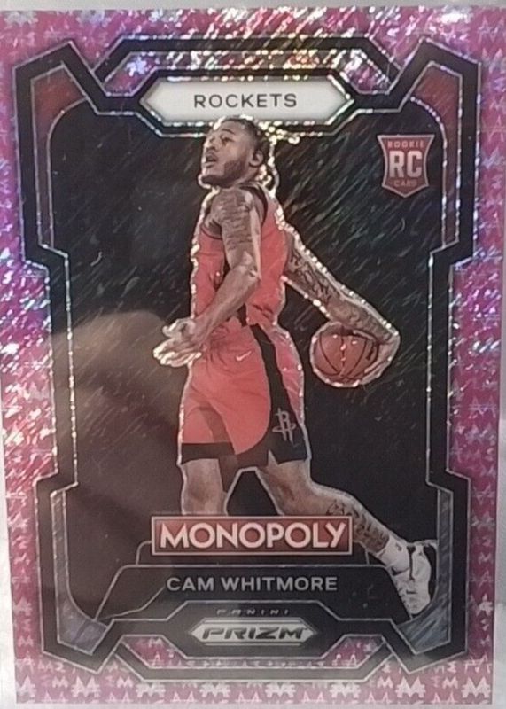 Cam Whitmore 2023 Prizm Monopoly #31 Pink Millionaire Shimmer /5 Rookie PSA 10