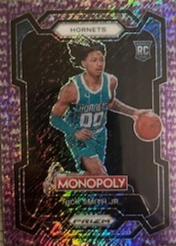 Nick Smith Jr. 2023 Prizm Monopoly #14 Purple Millionaire Shimmer /50 Rookie BGS 9.5