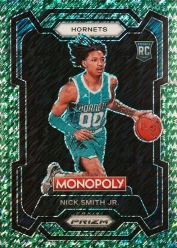 Nick Smith Jr. 2023 Prizm Monopoly #14 Green Millionaire Shimmer /20 Rookie BGS 9.5