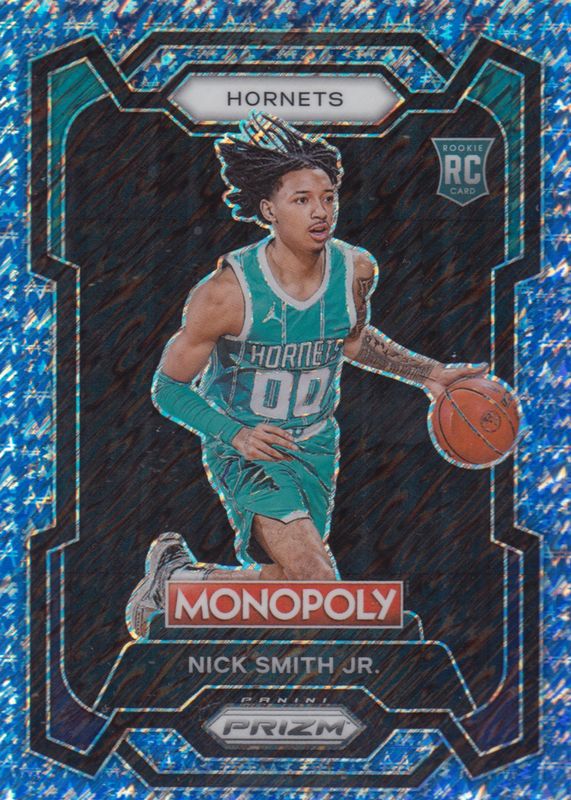 Nick Smith Jr. 2023 Prizm Monopoly #14 Blue Millionaire Shimmer /10 Rookie BGS 9