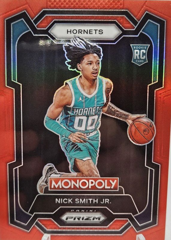 Nick Smith Jr. 2023 Prizm Monopoly #14 Red /99 Rookie SGC 9.5