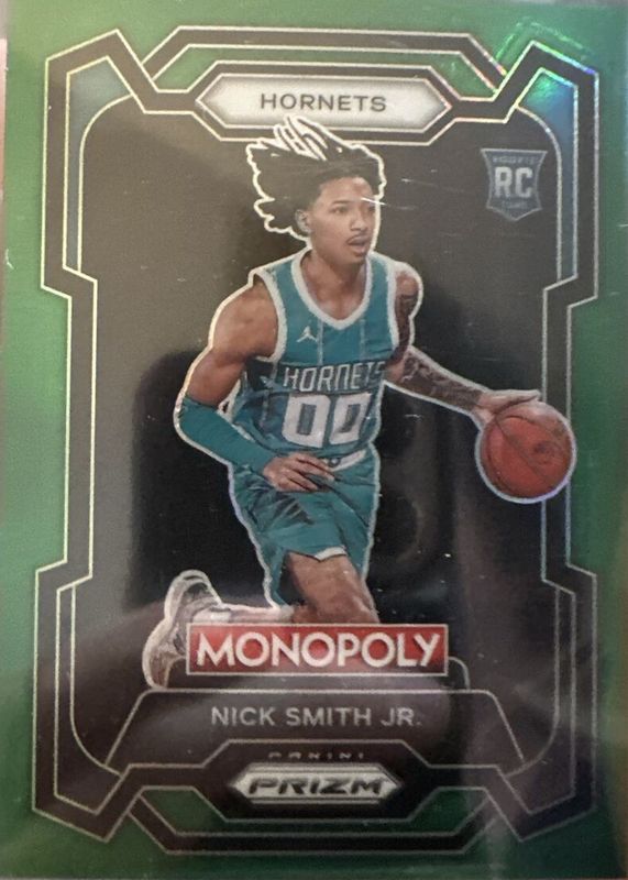 Nick Smith Jr. 2023 Prizm Monopoly #14 Green /24 Rookie RAW