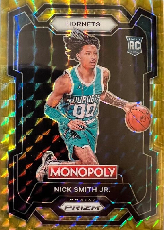 Nick Smith Jr. 2023 Prizm Monopoly #14 Gold /49 Rookie RAW