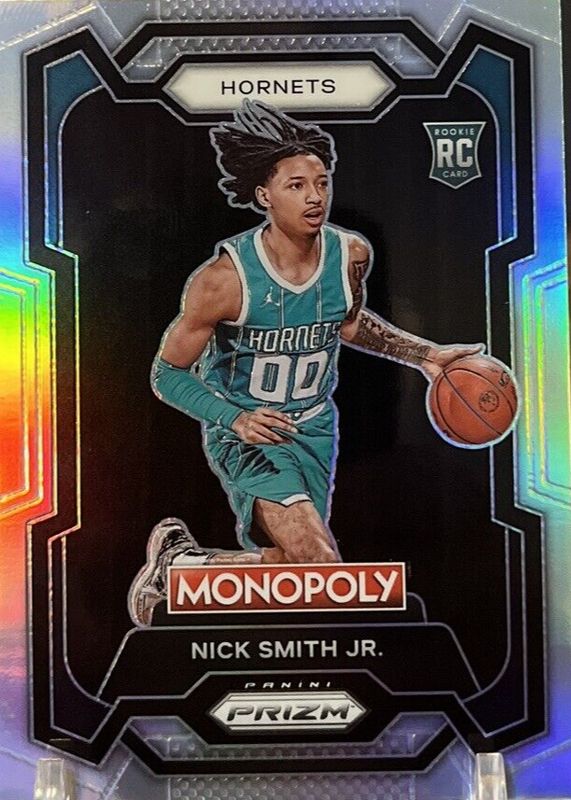 Nick Smith Jr. 2023 Prizm Monopoly #14 Silver Rookie PSA 10