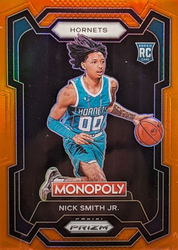 Nick Smith Jr. 2023 Prizm Monopoly #14 Orange /124 Rookie PSA 10