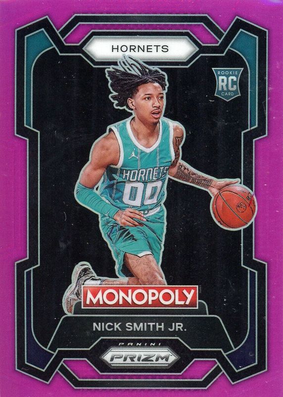 Nick Smith Jr. 2023 Prizm Monopoly #14 Pink /149 Rookie PSA 10