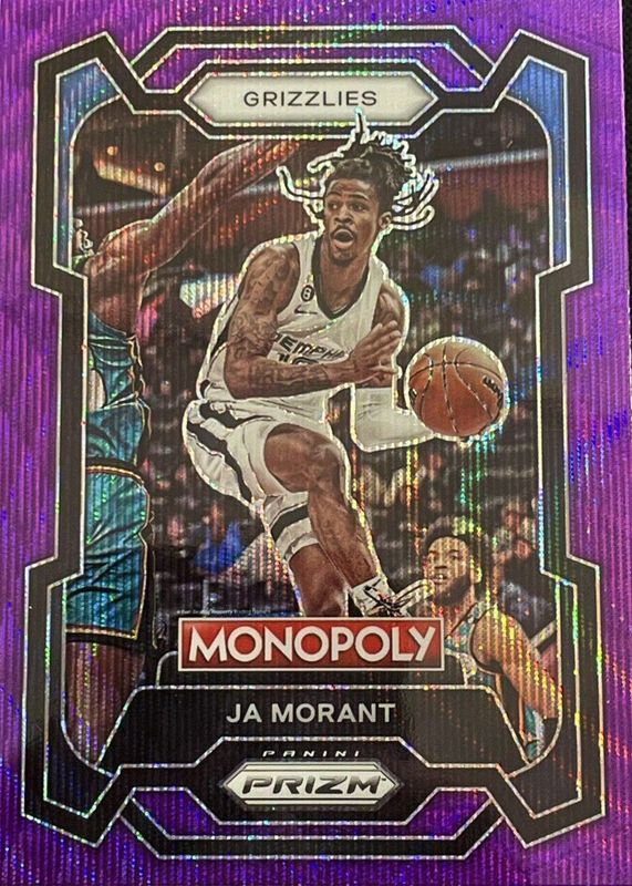 Ja Morant 2023 Prizm Monopoly #44 Purple Wave PSA 10