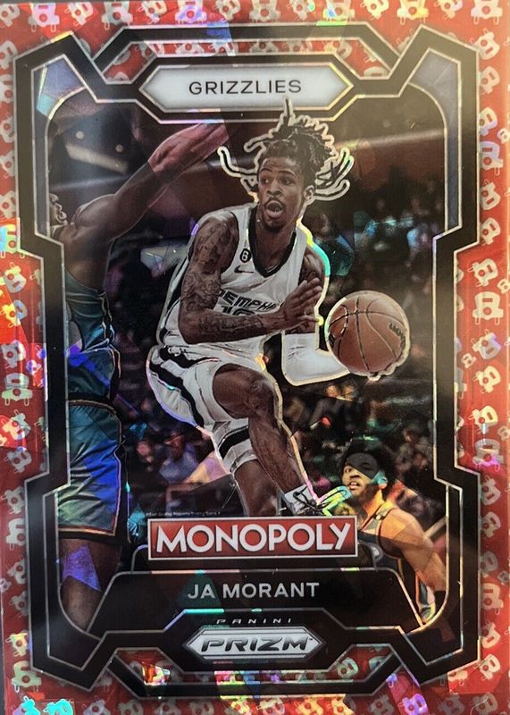 Ja Morant 2023 Prizm Monopoly #44 Free Parking PSA 10