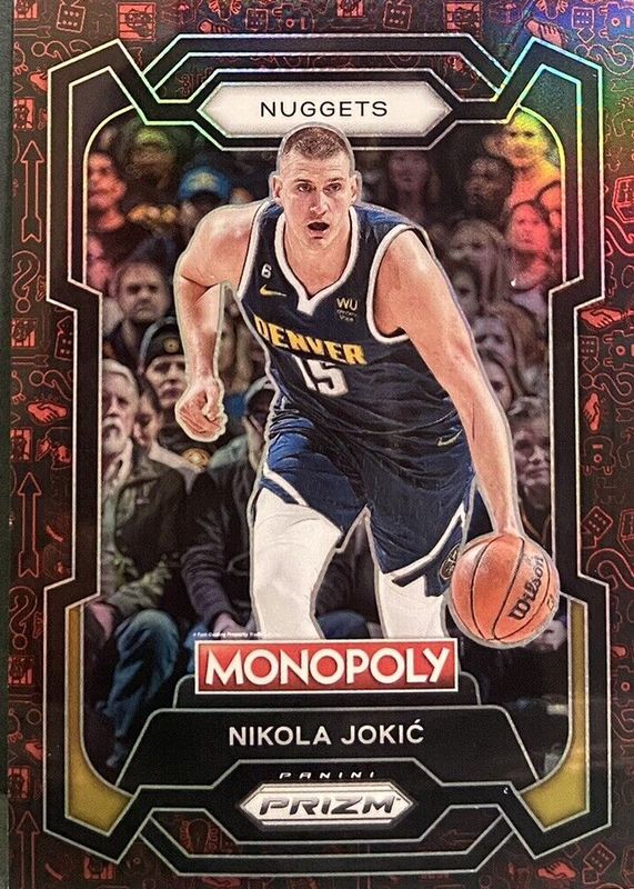 Nikola Jokic 2023 Prizm Monopoly #1 Monopoly Red Pattern Price Guide ...