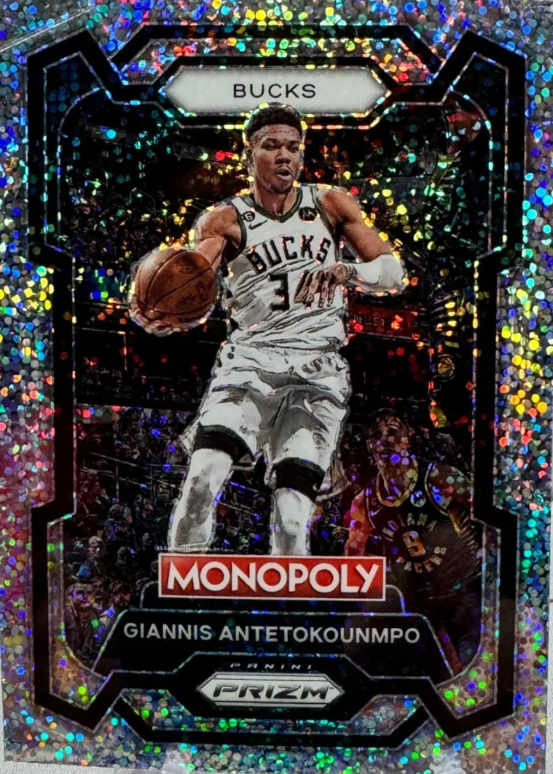 Giannis Antetokounmpo 2023 Prizm Monopoly #49 Sparkle /(SSP